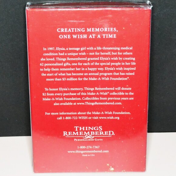 Things Remembered Make A Wish Christmas Ornaments Set Of 4 Pewter Holiday Decor - Picture 3 of 9